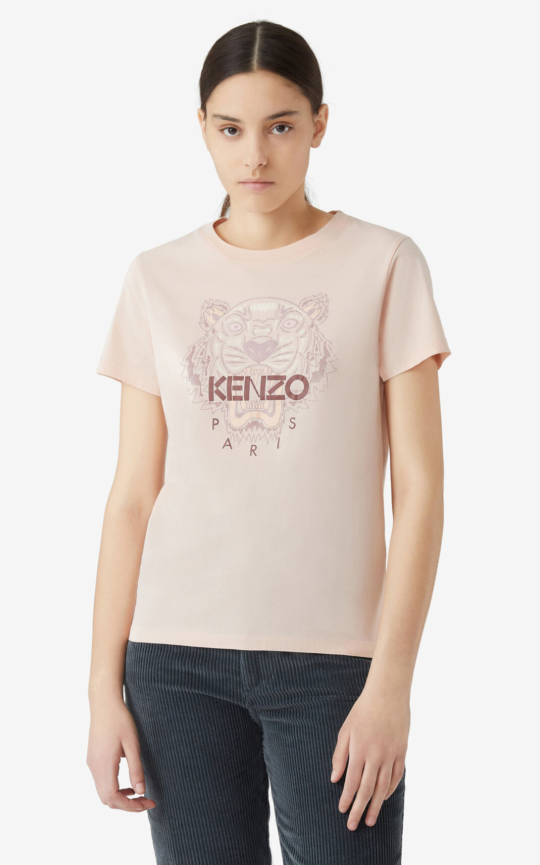 Camisetas Kenzo Tiger Mujer Rosas - SKU.5891128
